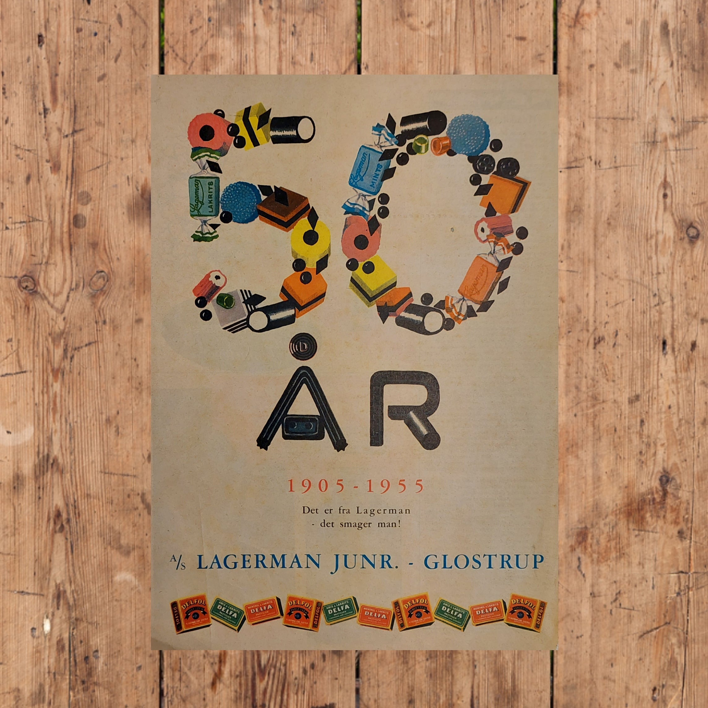 LAGERMAN 50 ÅR - Original Plakat